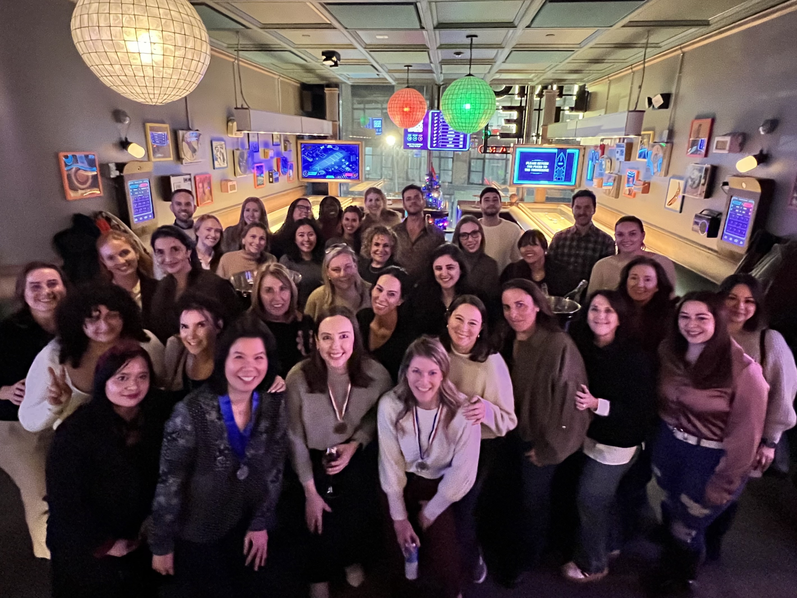 OpAD Media team gathered at a company event
